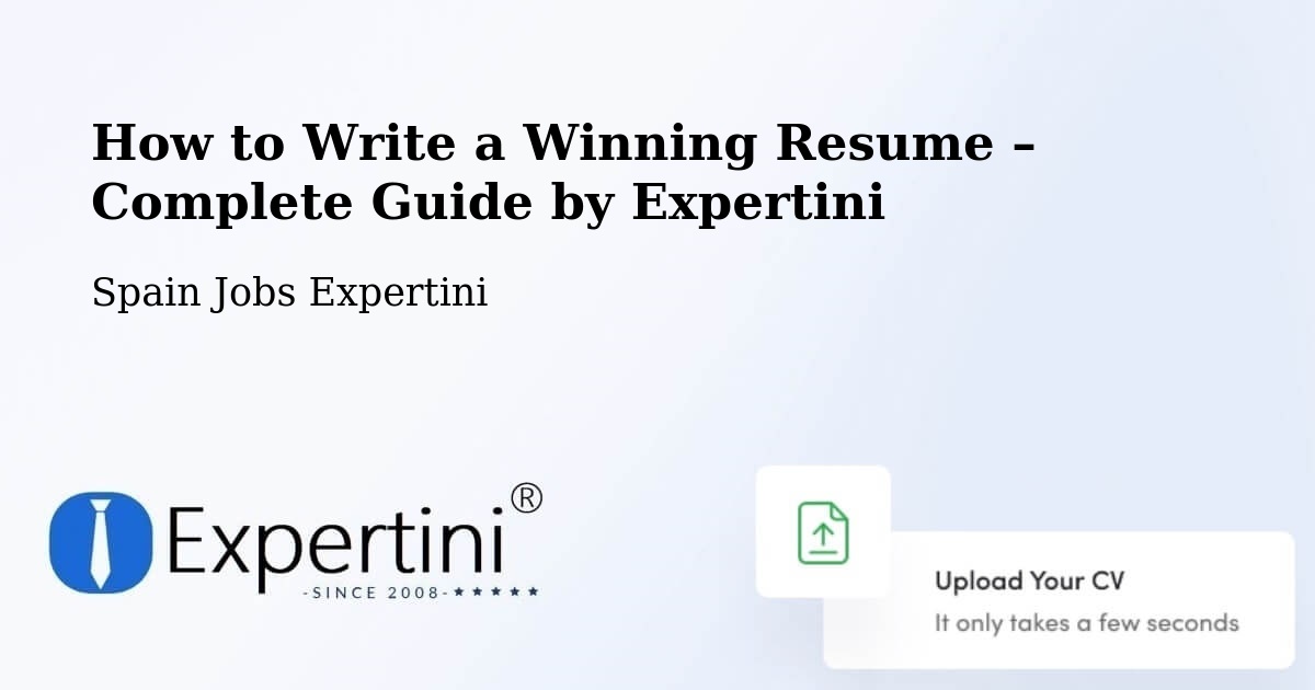 Resume Writing Guide for Job Seekers – Morcín - Morcín, Spain Jobs Expertini